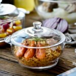 1000ML Casserole Glass Serving Bowl With Top LID - Image 3