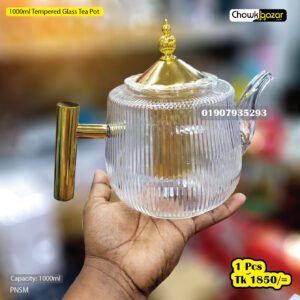 1000ml Tempered Glass Tea Pot