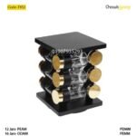 12 Pcs Spice Jar Set with Revolving Stand- FKSJ