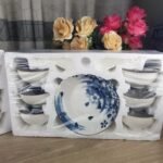 13 Pcs Ceramic Soup Bati Set blue - Image 3