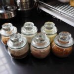 150ML Glass Jar Set With Glass LID 00608
