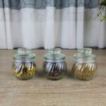 180 Glass Jar Set With Glass LID