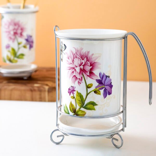 2 Pcs Ceramic  Spoon Holder - Image 6