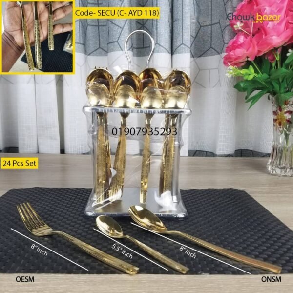 24 Pcs cutlery set- SECU (C- AYD 118) - Image 1