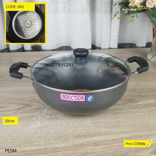28cm Hard Anodized Saucepan(MI) - Image 1
