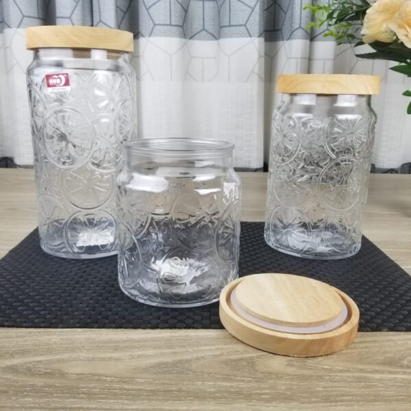 3 Pcs glass food container set- FKFC (GB 4806-3) - Image 2