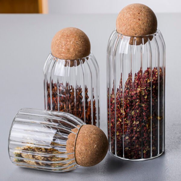 3 Pcs Glass Jar Set - Image 2