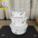 3Pcs pyrex bati set with lid- SESB