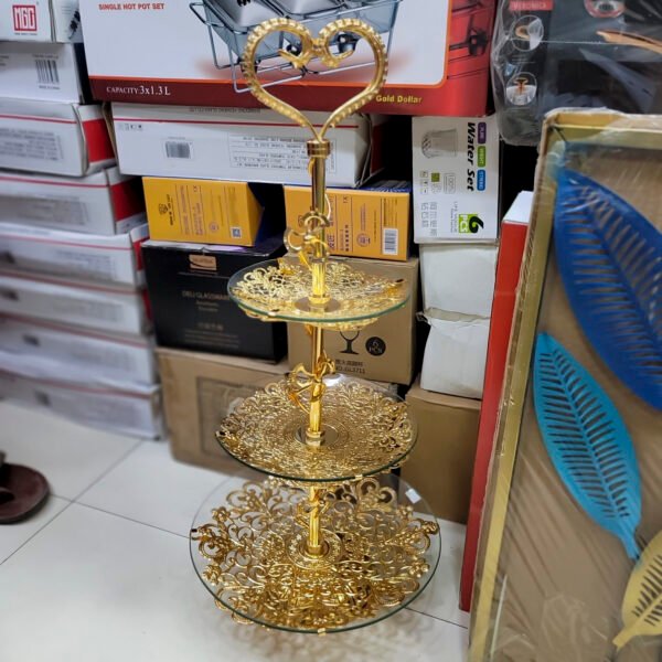 3 Tier Cake, Dessert, Appetizer Serving Stand - Image 2