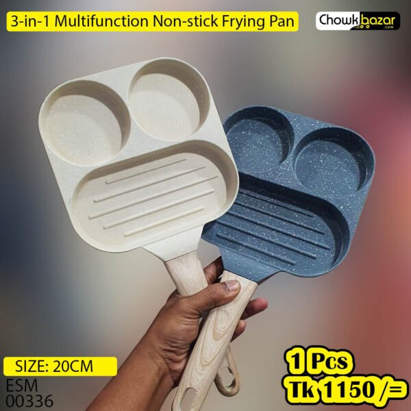 2 Hole egg and grill pan - Image 1
