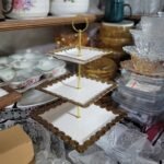 3 layer Squre Ceramic Cake Dish - Image 2