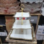 3 layer Round Ceramic Cake Dish - Image 2