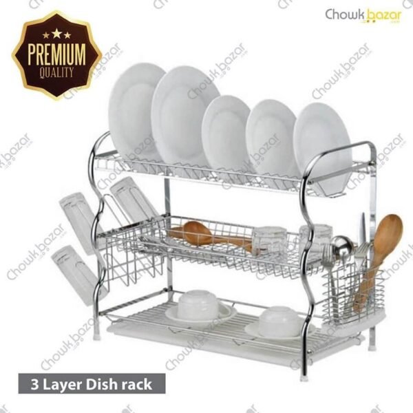 3 layer dish rack shakura - Image 1
