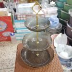 3 layer Goldrim Cacke Dish(RE) - Image 2