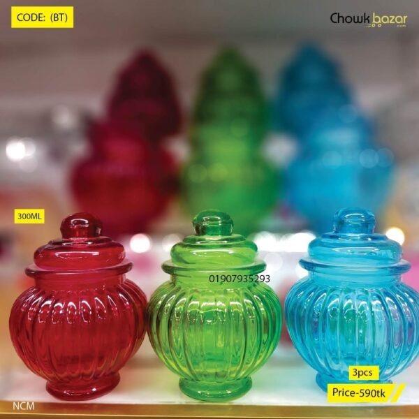 300ml glass Jar Set(BT) - Image 1