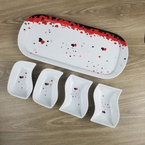 Ceramic Dessert set with trey (FE) - Image 3