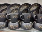 24pcs Dinner set black Peragon - Image 2