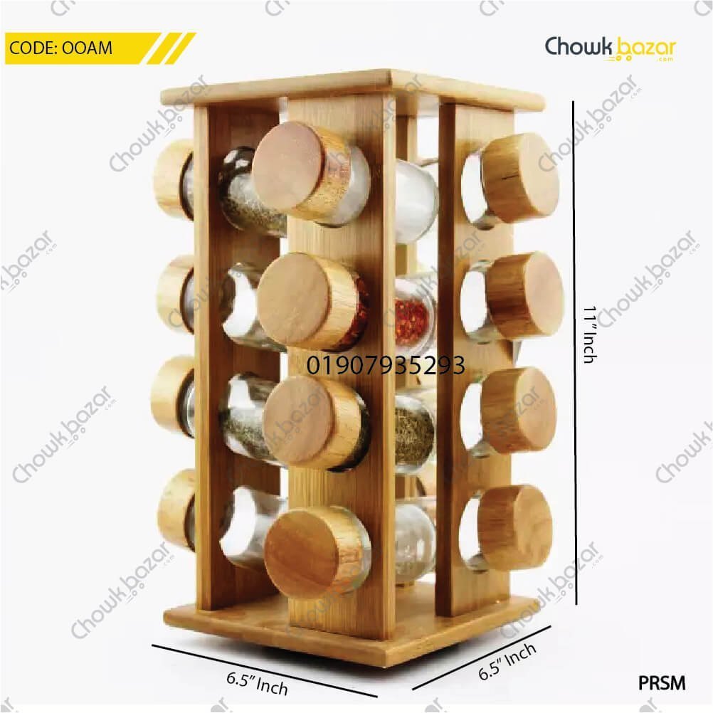 360-Degree-Wooden-16-Pcs-Spice-Rack-Set-Square.jpg 360 Degree Wooden 16 Pcs Spice Rack Set Square - Image 1