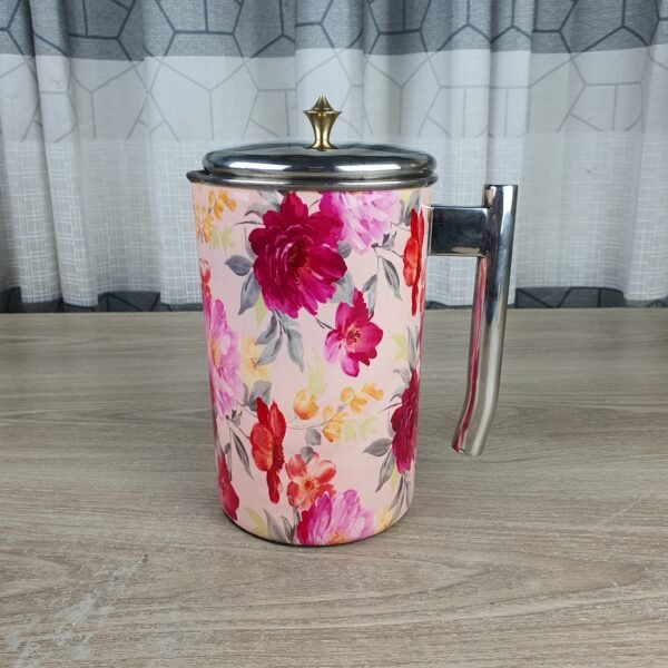 Indian steel water jug print 02 - Image 1