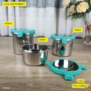 3pcs Aitight Food Container set- A567RTNB (RT)