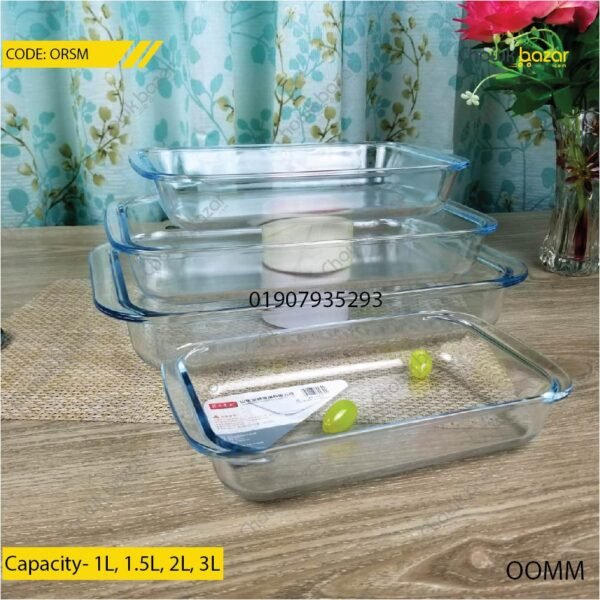 4pcs Rectangular serving dish - Image 1