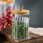 550ML Glass Jar Wooden lid