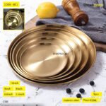 5pcs Stainless Steel plate golden Set (RC)