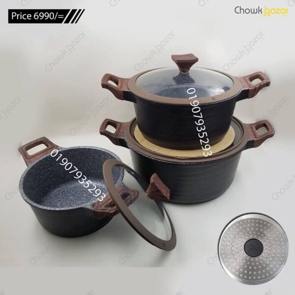 Original 6 pcs Granite cookware set - Image 1