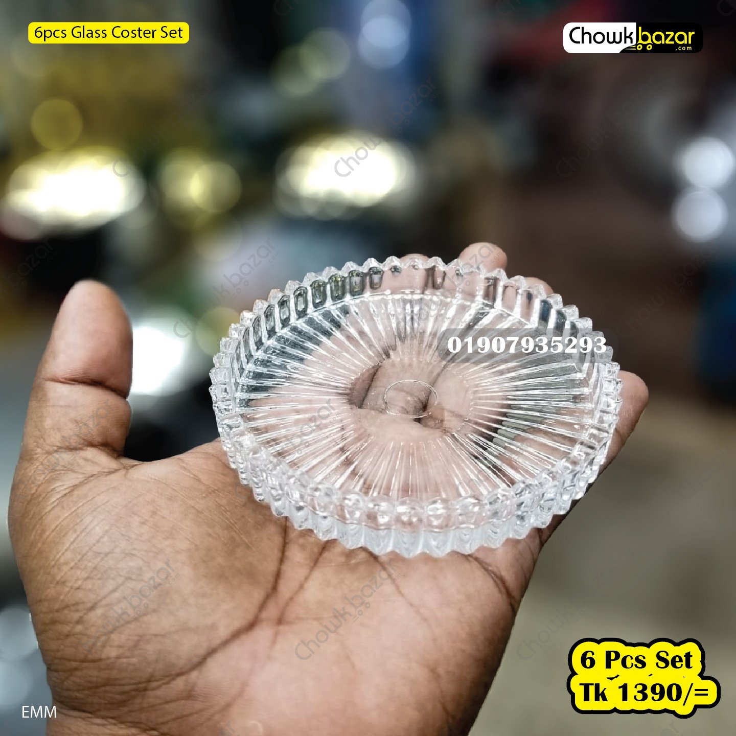 6pcs-Glass-Coster-Set.jpg 6pcs Glass Coster Set - Image 1