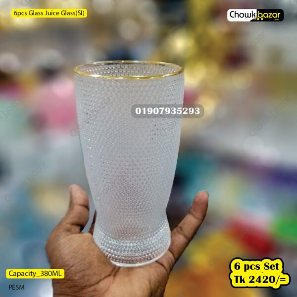 6pcs Glass Juice Glass(SI) - Image 1