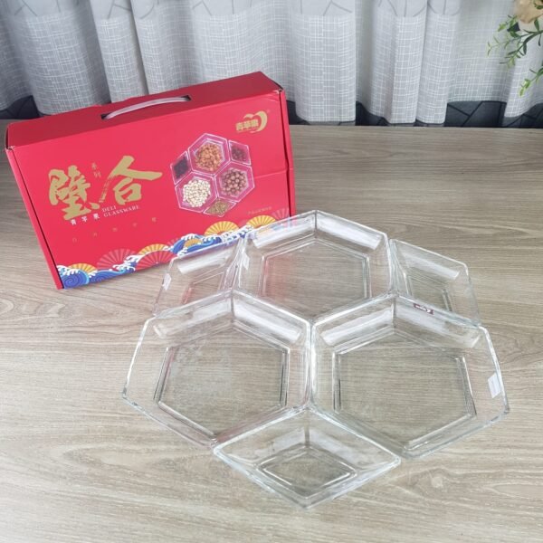 Crystal Snack Dish Set -P7094L6 - Image 2