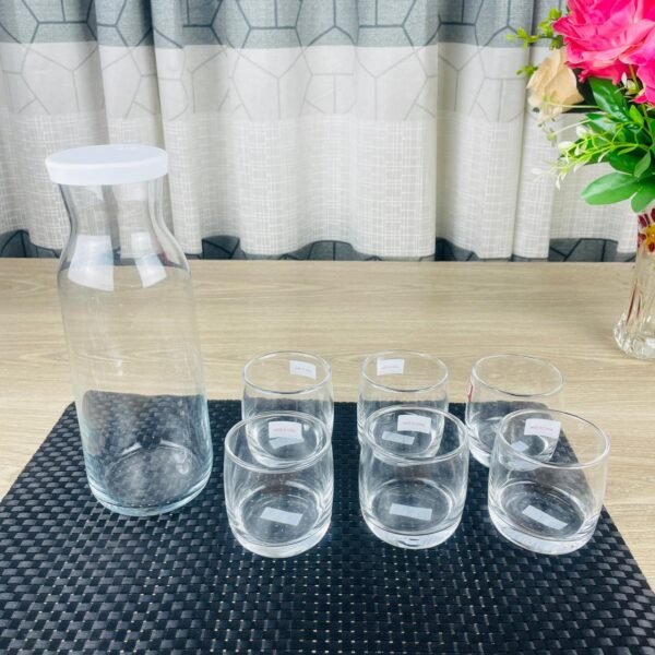 7pcs Glass and Bottle set - Image 2