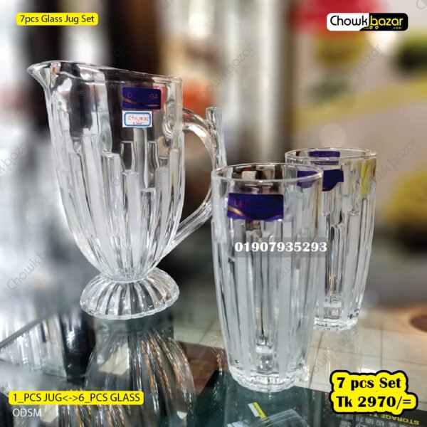 7pcs Glass Jug Set  - Image 1