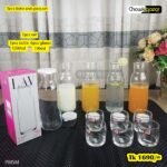 7pcs Glass and Bottle set