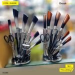 8 pcs SS Knife With Stand (AJMAN)