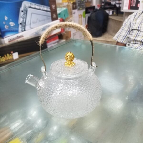 800Ml JAPANESE Handle Glass Teapot - Image 2