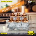 Acrylic Airtight Spice jar Set(IB)