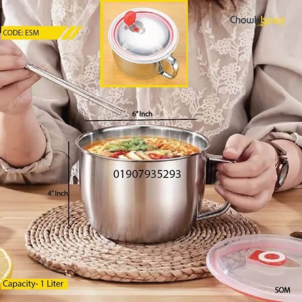 Airtight Soup Bowl With Transparent Cover - Image 1