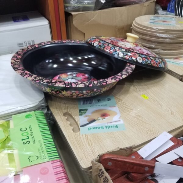 Aluminum serving bowl black- SESB - Image 2