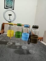 Borosilicate Glass Water Bottle, 550 ml - Image 5