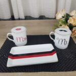 Ceramic coffee mug with tray 5 pcs set- TCMG - Image 5