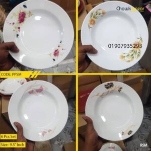 Ceramic dinner plate set- 6 pcs