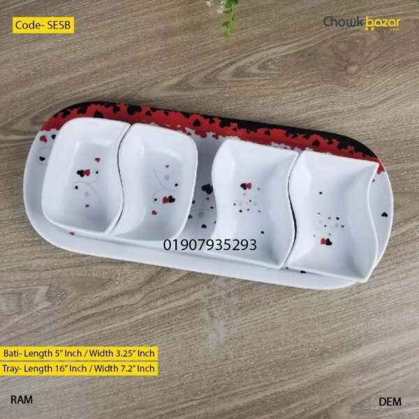 Ceramic Dessert set with trey (FE) - Image 1