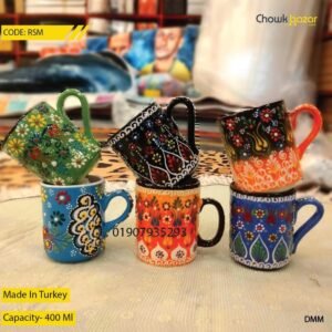 Ceramic handicraft coffee mug- 400 ml