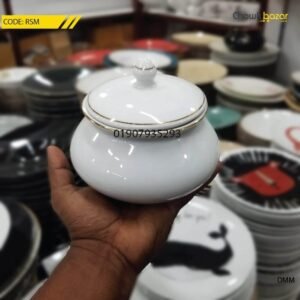 Ceramic jar with lid