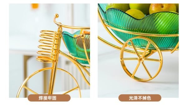 2 Tier Metal Fruit Dish - Image 3