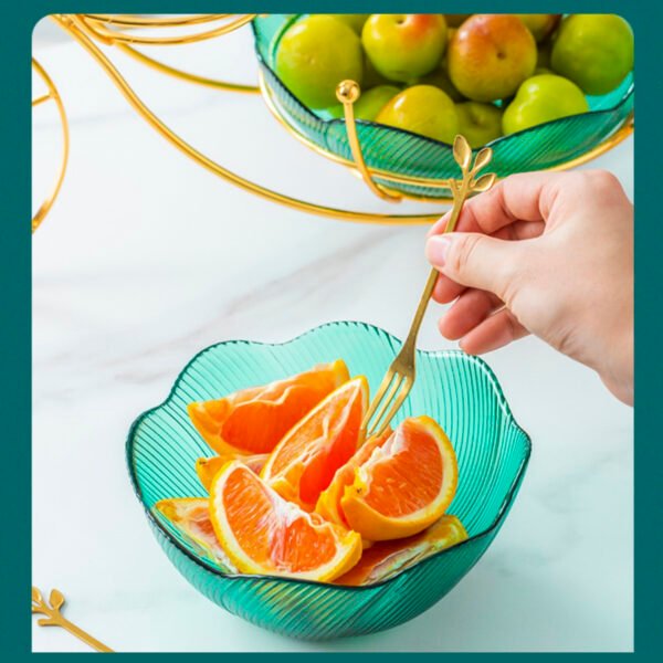 2 Tier Metal Fruit Dish - Image 6