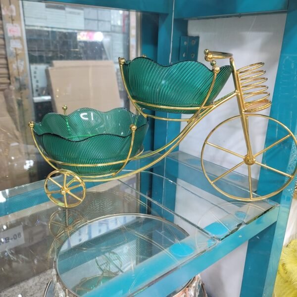 2 Tier Metal Fruit Dish - Image 2