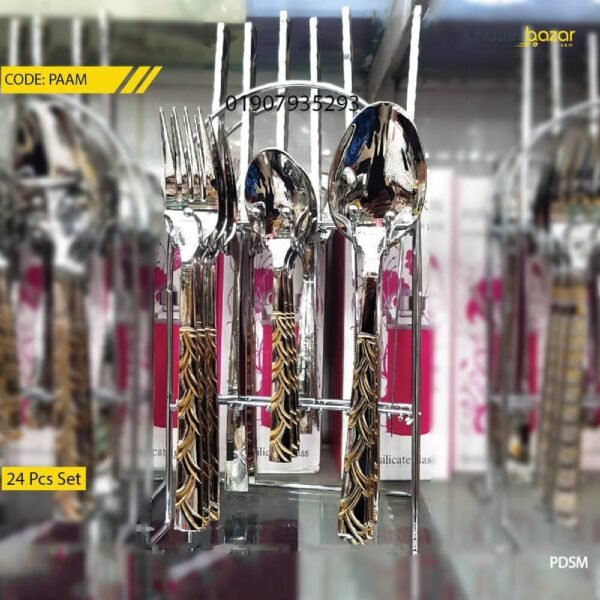 24 Pcs stainless steel cutlery set - Image 1