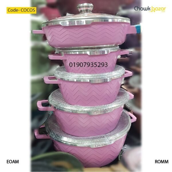 Dessini granite coated cooking set 10 pcs- COCOS - Image 1